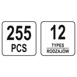 YATO Műanyag patent készlet 255 részes Volkswagen (YT-06663)