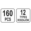 YATO Műanyag patent készlet 160 részes Audi (YT-06664)
