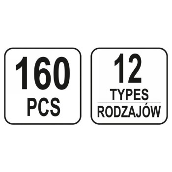 YATO Műanyag patent készlet 160 részes Audi (YT-06664)