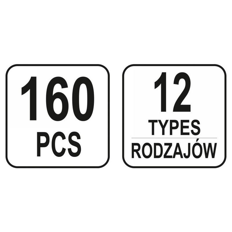 YATO Műanyag patent készlet 160 részes Audi (YT-06664)
