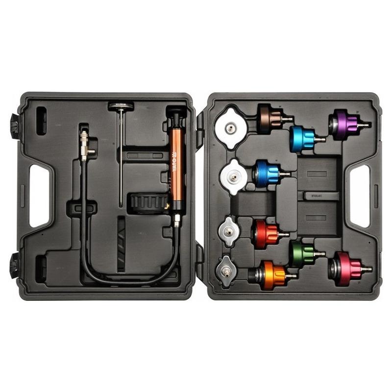 YATO Autóhűtő nyomásmérő készlet 14 részes (YT-0672)