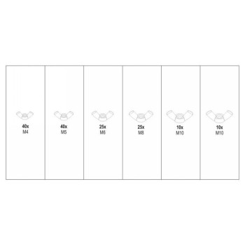 YATO Szárnyas csavaranya 150 részes (YT-06776)