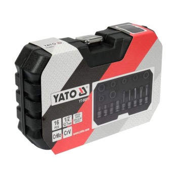 YATO Féknyereg szerelő gépi dugókulcs készlet 16 részes 1/2' CrMo (YT-06811) YATO Féknyereg szerelő gépi dugókulcs készlet 16 részes 1/2' CrMo (YT-06811)