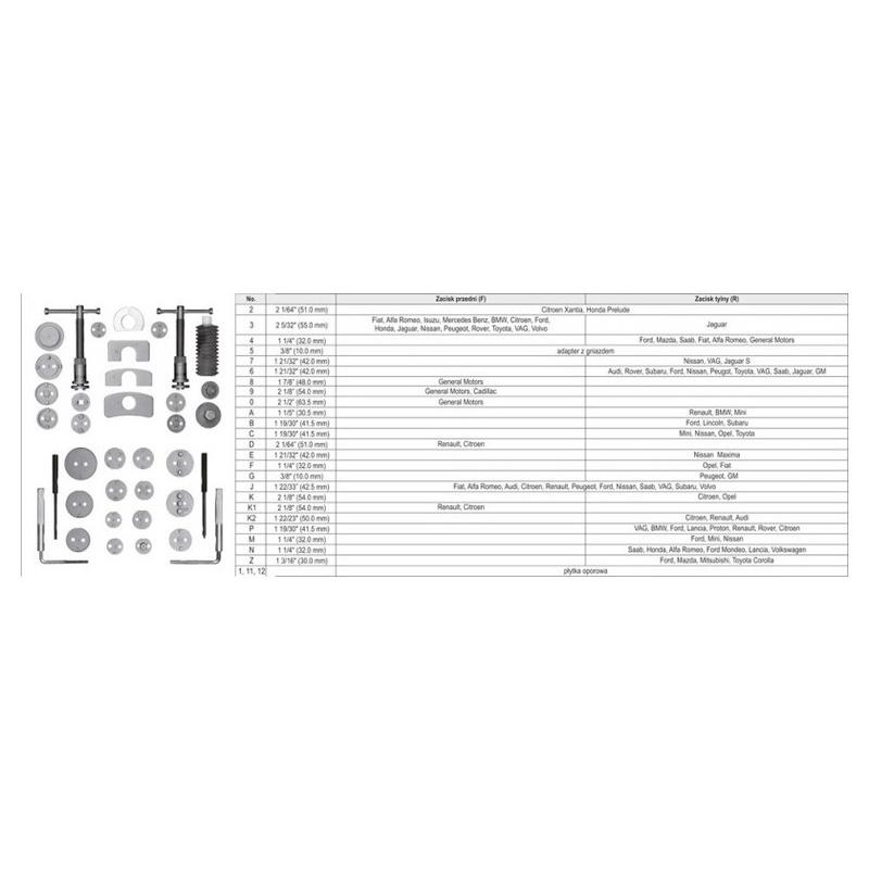 YATO Fékmunkahenger szerelő készlet 3/8' 35 részes (YT-06822) YATO Fékmunkahenger szerelő készlet 3/8' 35 részes (YT-06822)