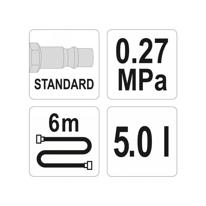 YATO Pneumatikus fékfolyadék cserélő készlet 13 részes (YT-06845)