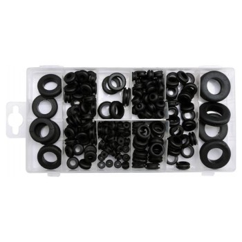 YATO YT-06878 kábelátvezető gumigyűrű készlet, 180 db, többféle átmérővel