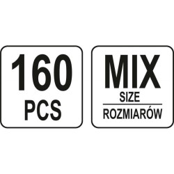 YATO Kábel csatlakozó készlet 160 részes (YT-06891)