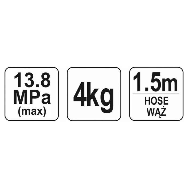 YATO Kézi zsírzó pumpa 4 kg (YT-07061)