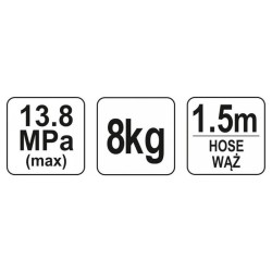 YATO Kézi zsírzó pumpa 8 kg (YT-07063)