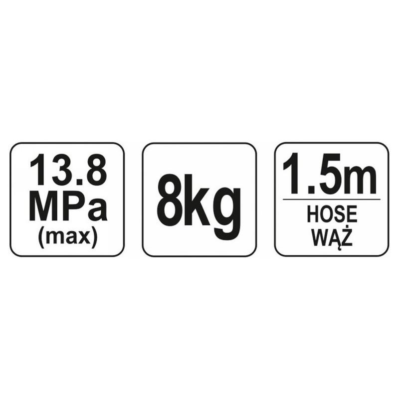 YATO Kézi zsírzó pumpa 8 kg (YT-07063)