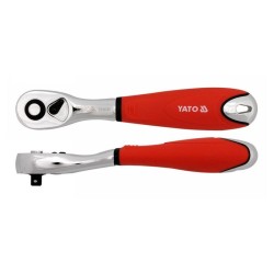 YATO Racsnis hajtószár 1/4' 155 mm 72T hajlított szár CrV (YT-0733) YATO Racsnis hajtószár 1/4' 155 mm 72T hajlított szár CrV (YT-0733)