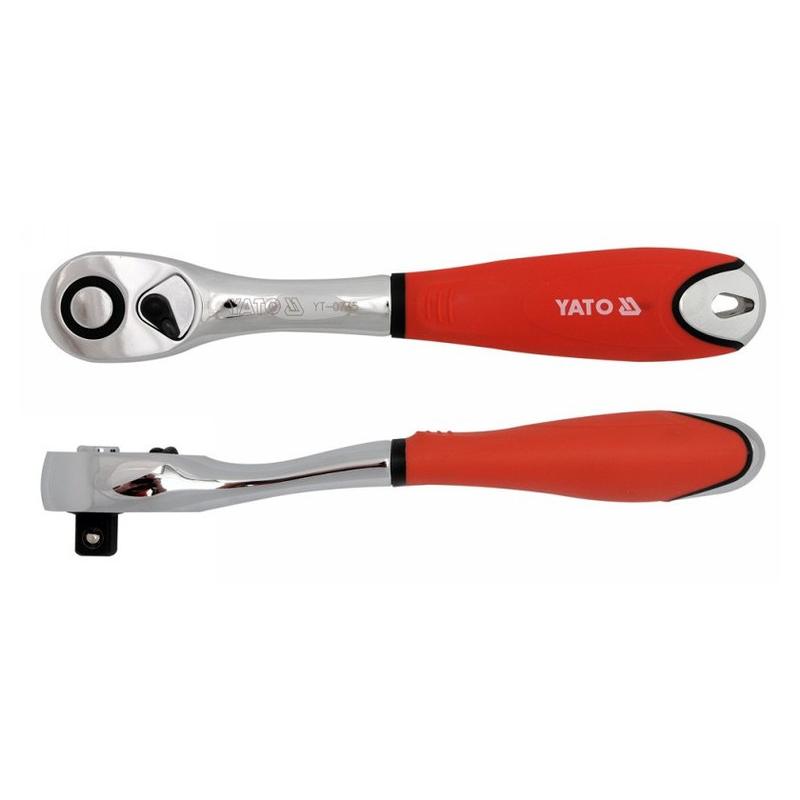 YATO Racsnis hajtószár 1/2' 255 mm 72T hajlított szár CrV (YT-0735)