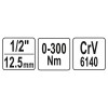 YATO Nyomatékkulcs 1/2' 0-300 Nm CrV (YT-07641)