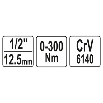 YATO Nyomatékkulcs 1/2' 0-300 Nm CrV (YT-07641) YATO Nyomatékkulcs 1/2' 0-300 Nm CrV (YT-07641)