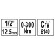 YATO Nyomatékkulcs 1/2' 0-300 Nm CrV (YT-07641)