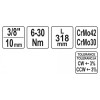 YATO Nyomatékkulcs 3/8' 6-30 Nm / 295-316 mm (YT-07730)