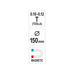 YATO Mágneses csavargyűjtő tál 150 mm (YT-08305) YATO Mágneses csavargyűjtő tál 150 mm (YT-08305)