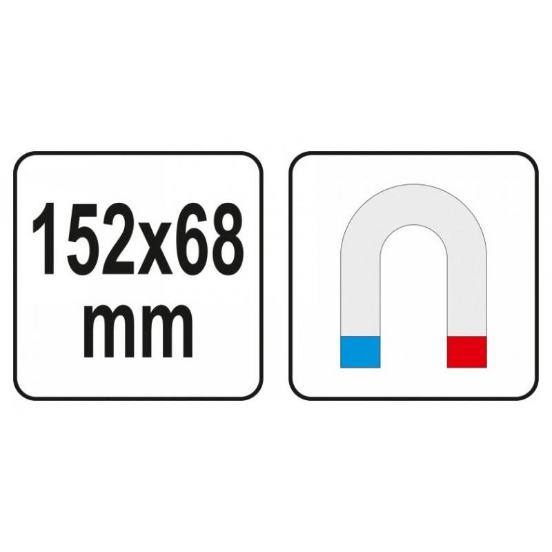 YATO Mágnestálca 152x68 mm (YT-08312)
