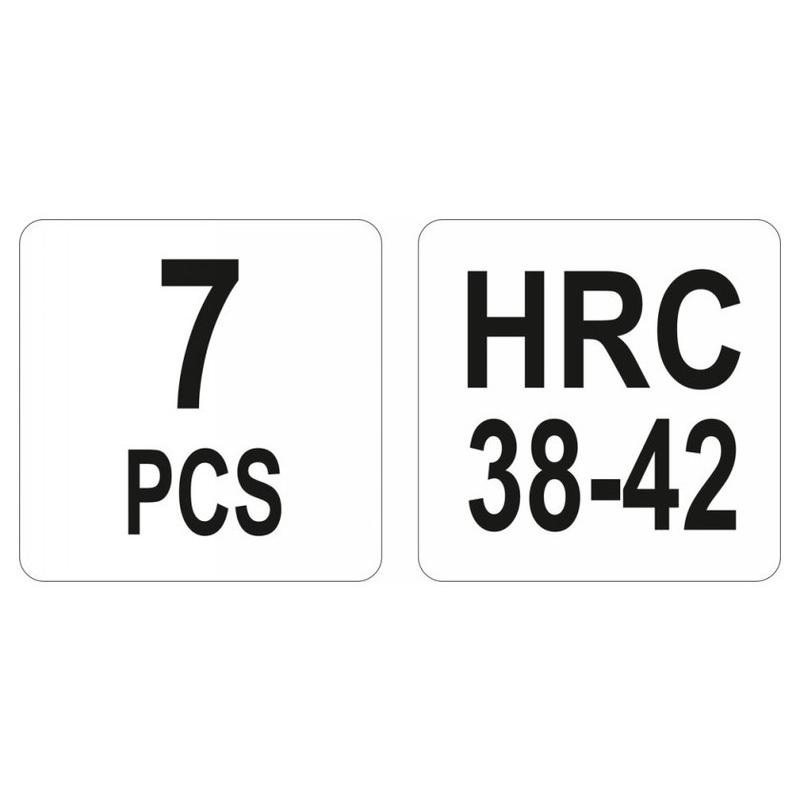 YATO Szélvédőcserélő szett 7 részes HRC 38-42 (YT-0845) YATO Szélvédőcserélő szett 7 részes HRC 38-42 (YT-0845)