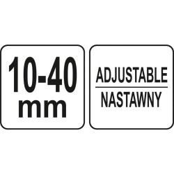 YATO Állítható ablaktörlőkar lehúzó 2 körmös 10 - 40 mm (YT-08462)