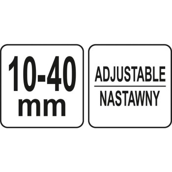 YATO Állítható ablaktörlőkar lehúzó 2 körmös 10 - 40 mm (YT-08462)