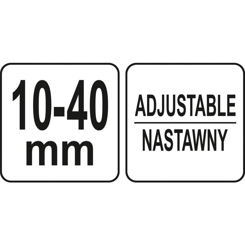 YATO Állítható ablaktörlőkar lehúzó 2 körmös 10 - 40 mm (YT-08462)