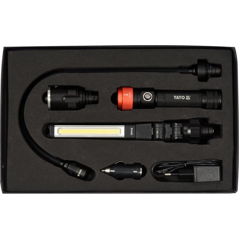 YATO Akkus LED lámpa 3 az 1-ben 380 lumen (YT-08521) YATO Akkus LED lámpa 3 az 1-ben 380 lumen (YT-08521)