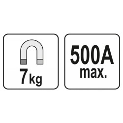 YATO Hegesztő földelő mágnes 500A 7kg (YT-08625) YATO Hegesztő földelő mágnes 500A 7kg (YT-08625)