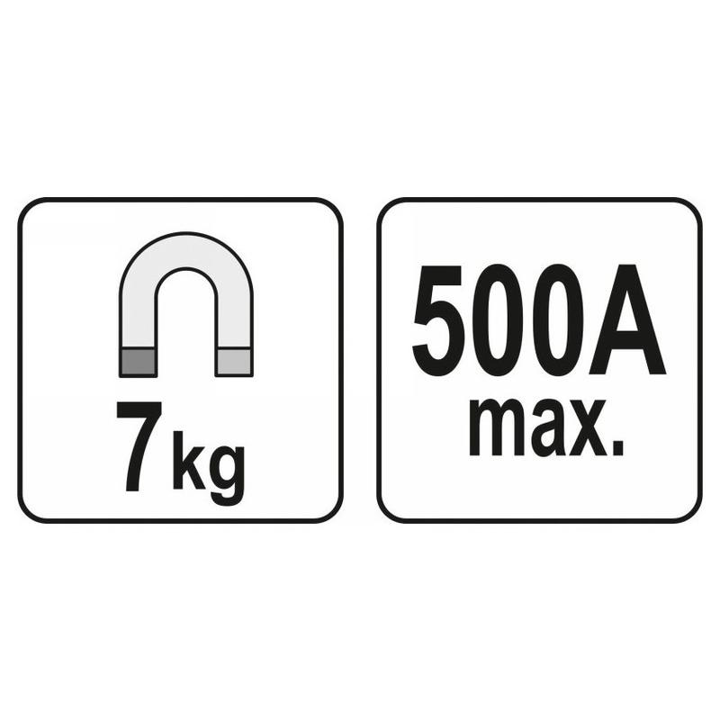 YATO Hegesztő földelő mágnes 500A 7kg (YT-08625)