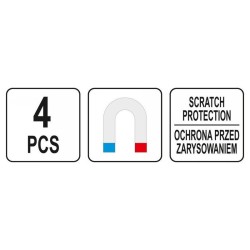 YATO Mágneses polc készlet 4 részes (YT-08682)