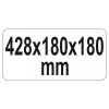 YATO Szerszámosláda fém 428 x 180 x 180 mm (YT-0883)