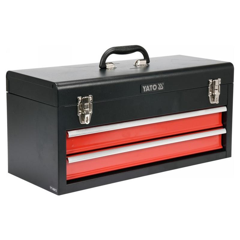 YATO Szerszámosláda fém 2 fiók (YT-08872)