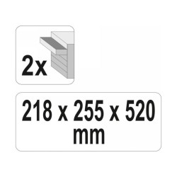 YATO Szerszámosláda fém 2 fiók (YT-08872)