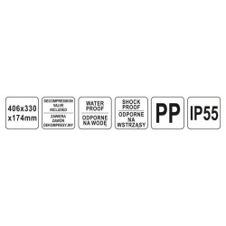 YATO Szerszámkoffer habszivacs betéttel 406 x 330 x 174 mm (YT-08903) YATO Szerszámkoffer habszivacs betéttel 406 x 330 x 174 mm (YT-08903)