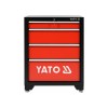 YATO Szerszámszekrény 4 fiókos tartós acélszerkezet zárható fiók (YT-08933)