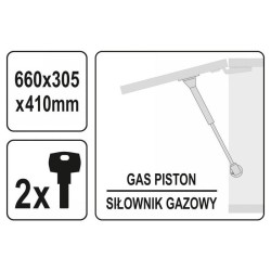 YATO fali szerszámszekrény 660x305x410 mm (YT-08935)