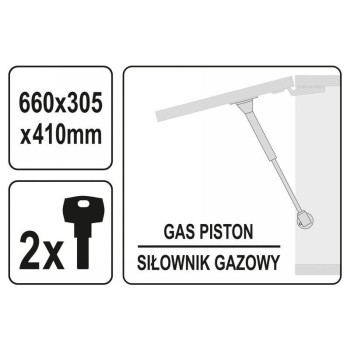YATO fali szerszámszekrény 660x305x410 mm (YT-08935) YATO fali szerszámszekrény 660x305x410 mm (YT-08935)