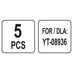 YATO Akasztó perforált falhoz (5 db/cs) (YT-08937)