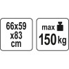 YATO Összecsukható hegesztő asztal 150 kg 660 x 590 x 830 mm (YT-08950)
