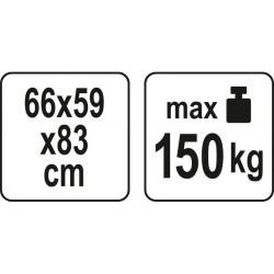 YATO Összecsukható hegesztő asztal 150 kg 660 x 590 x 830 mm (YT-08950)