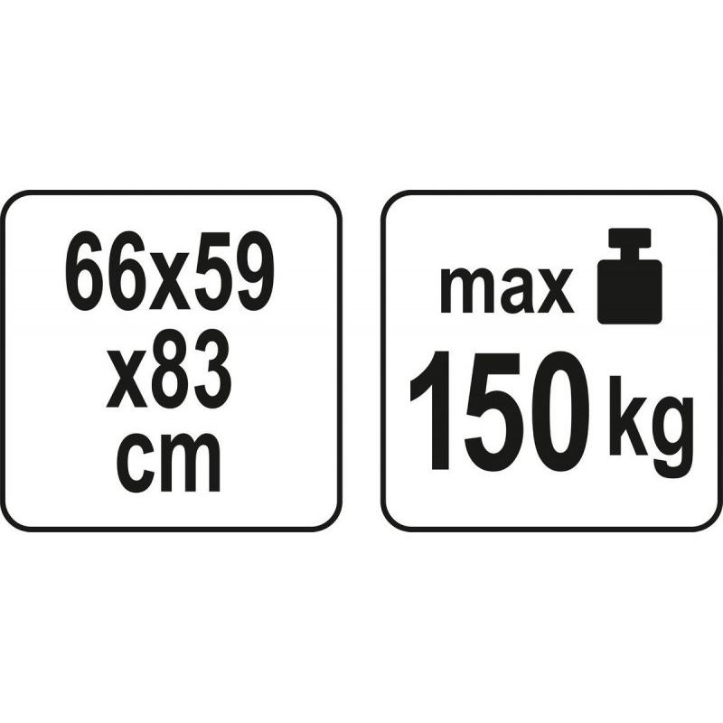 YATO Összecsukható hegesztő asztal 150 kg 660 x 590 x 830 mm (YT-08950)