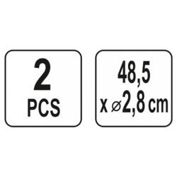 YATO Kiegészítő acélcső szerszámkocsihoz (2 db/cs) (YT-09071) YATO Kiegészítő acélcső szerszámkocsihoz (2 db/cs) (YT-09071)