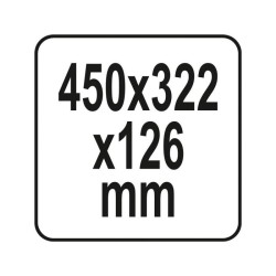 YATO Szerszámkoffer habszivacs betéttel 450 x 322 x 126 mm (YT-09170)