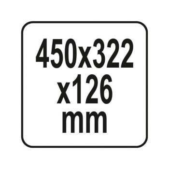 YATO Szerszámkoffer habszivacs betéttel 450 x 322 x 126 mm (YT-09170)