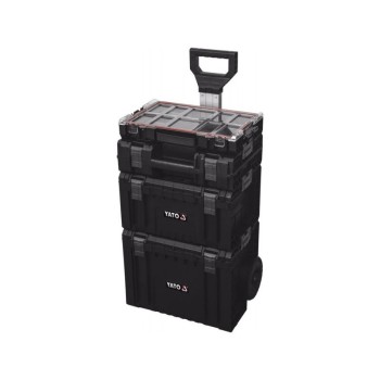 YATO Kerekes szerszámosláda rendszer 4 részes 770 x 450 x 380 mm (YT-09174)