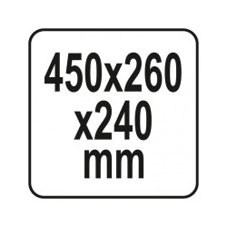 YATO Szerszámosláda organiserrel 450 x 260 x 240 mm (YT-09183)