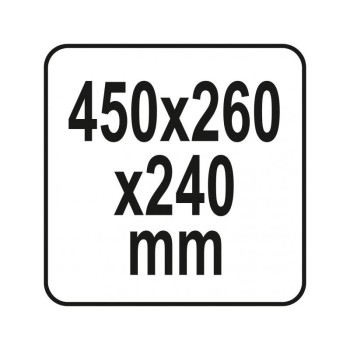 YATO Szerszámosláda organiserrel 450 x 260 x 240 mm (YT-09183)