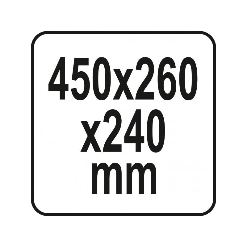 YATO Szerszámosláda organiserrel 450 x 260 x 240 mm (YT-09183)