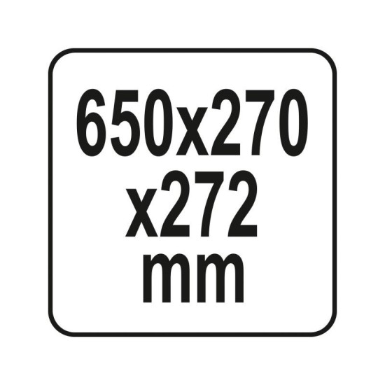 YATO Szerszámosláda organiserrel 650 x 270 x 272 mm (YT-09184) YATO Szerszámosláda organiserrel 650 x 270 x 272 mm (YT-09184)