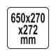 YATO Szerszámosláda organiserrel 650 x 270 x 272 mm (YT-09184) YATO Szerszámosláda organiserrel 650 x 270 x 272 mm (YT-09184)